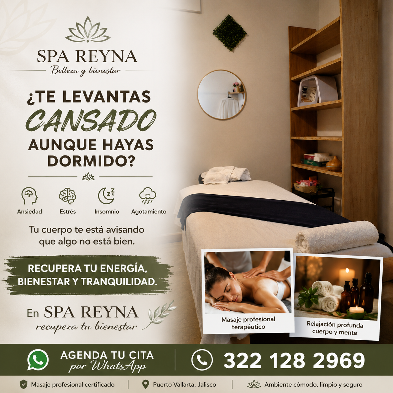 Contenido de bienestar creado para Spa Reyna