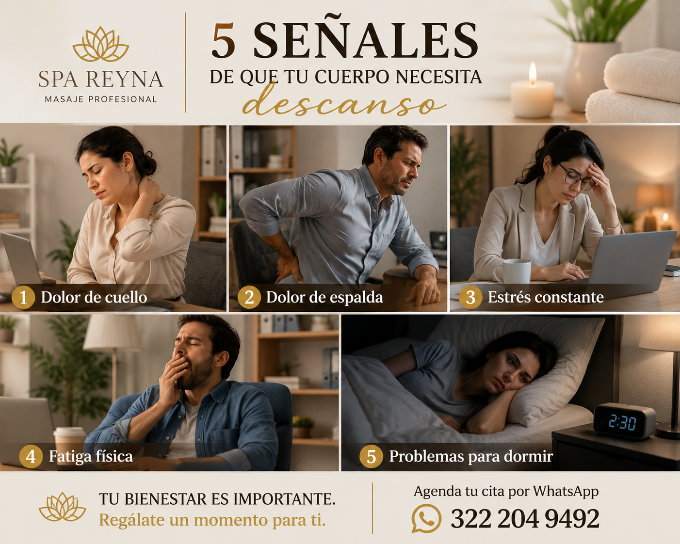 Contenido informativo creado para Spa Reyna